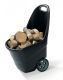 Cărucior din plastic de grădină XL 62L-antracit+gri