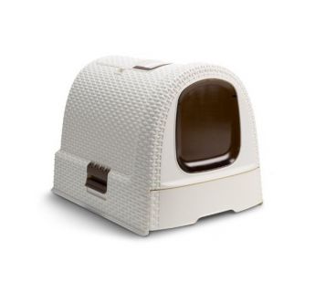 Toaletă pentru pisici RATTAN - Vintage CURVER