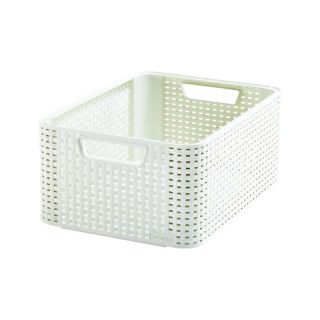 Coș din plastic STIL M - cremă CURVER