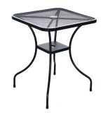 Masă de grădină metalică ZWMT-60 - pătrat 60 x 60 cm