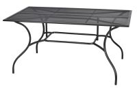 Masă de grădină metalică ZWMT-83 - dreptunghi 90 x 150 cm