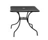 Masă de grădină metalică ZWMT-80 - pătrat 80 x 80 cm