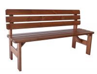 Bancă de grădină din lemn Viking - 150 cm, lăcuit