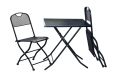 Masă metalică de grădină ZWMT-70F - 72 cm, pliabilă