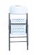 Scaun pliant pentru catering - 87 x 53 x 46 cm, alb