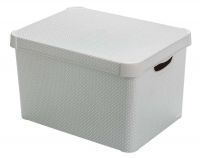 Cutie de depozitare Curver - dimensiunea L, cu buline