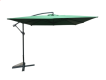 Umbrelă pătrată 8080 lateral verde 270 x 270 cm