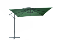 Umbrelă pătrată 8080 lateral verde 270 x 270 cm
