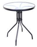 Masă de grădină cu blat din sticlă ZWT-03 de 60 cm