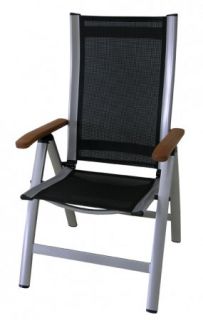 Scaun de grădină, reglabil ASS COMFORT negru