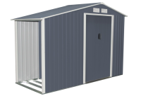 Casă de grădină LUKE A, 195 x 278 x 127 cm, gri