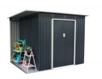 Casă de grădină CHESTER A, 184 x 257 x 142 cm, gri