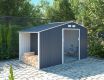 Casă de grădină LUKE B, 202 x 342 x 191 cm, metal