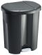 TRIO Coș de gunoi, 2 x 15 L + 1 x 10 L, plastic, negru/gri